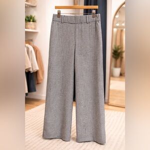 Zac & Rachel Black and White Houndstooth Wide Leg Pants